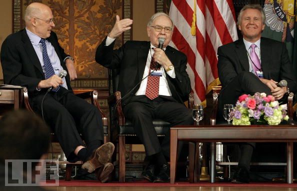 Henry Paulson, Warren Buffett, Jeff Immelt